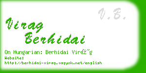 virag berhidai business card